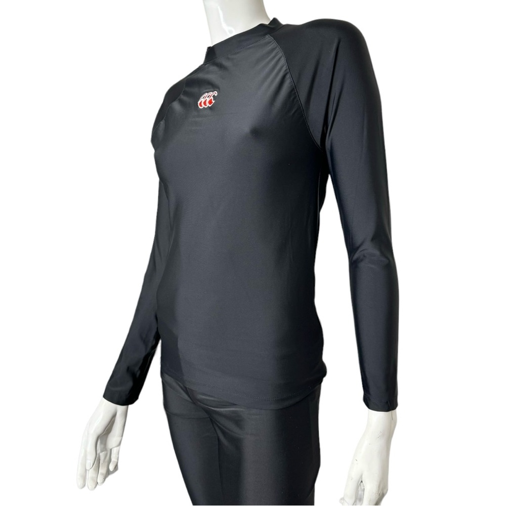 4/$40 Canterbury Rashguard Sun‎ Protection Long Sleeve Black Swimsuit Shirt - Picture 2 of 7